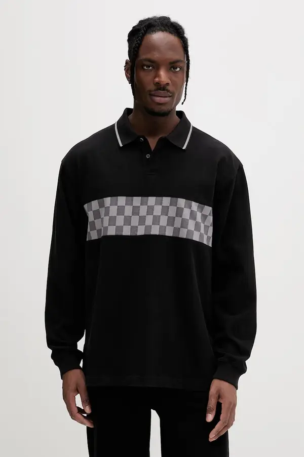 Vans Vans polo majica moška bombažna