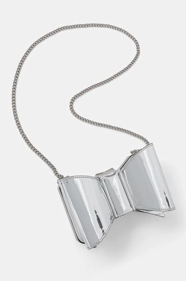 Aldo Večerna torbica Aldo BOWBAGXSE srebrna barva, 13897721