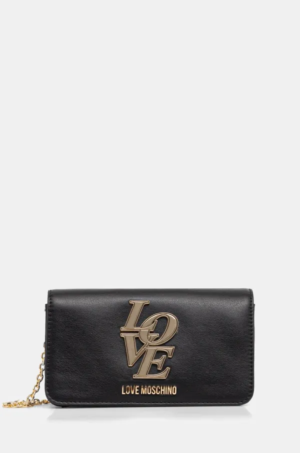 Love Moschino Večerna torbica Love Moschino črna barva, JC5663PP1