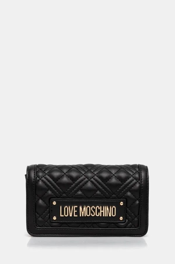 Love Moschino Večerna torbica Love Moschino črna barva, JC5681PP1