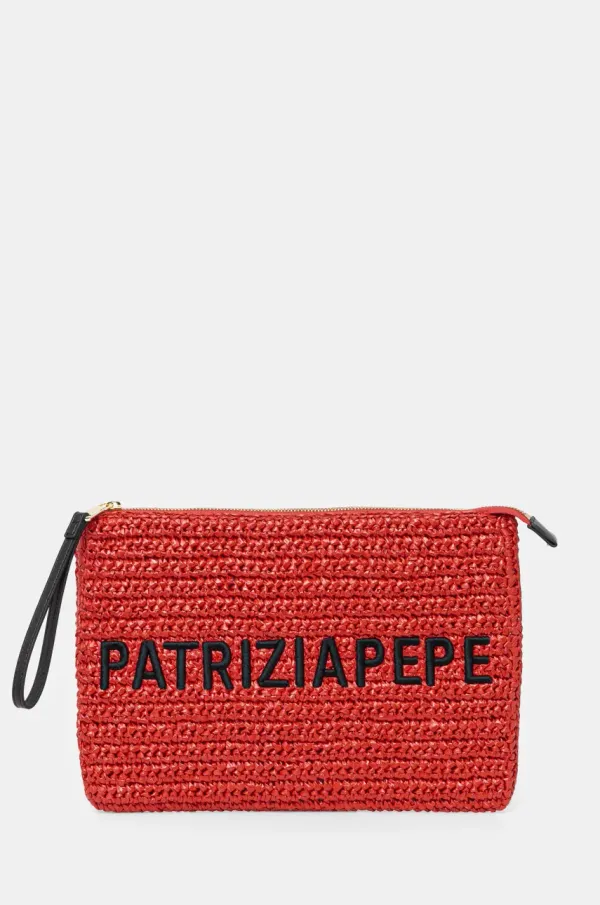 Patrizia Pepe Večerna torbica Patrizia Pepe rdeča barva, 2B0134 V039
