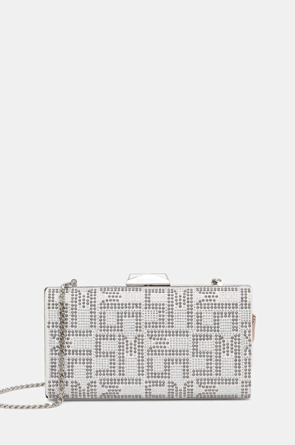 Steve Madden Večerna torbica Steve Madden Bzora srebrna barva, SM13001628