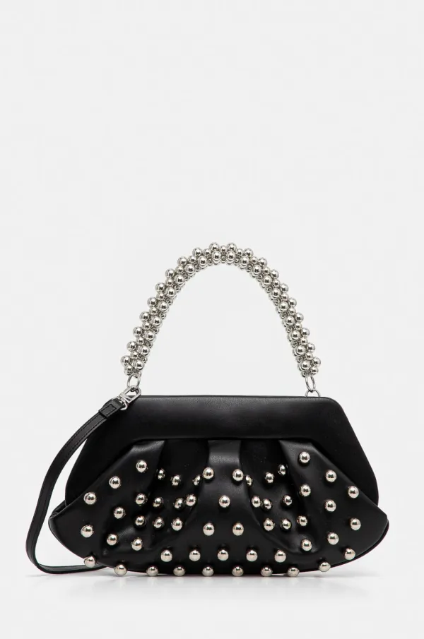 Themoire Večerna torbica Themoire črna barva, TMSR25EMRO1