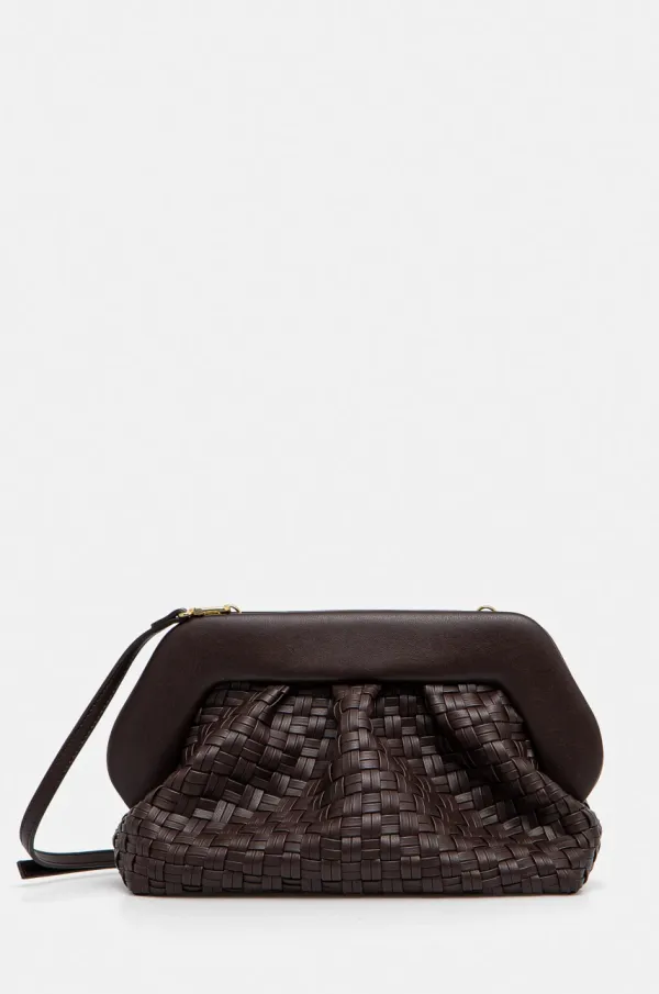 Themoire Večerna torbica Themoire rjava barva, TMSR25BMW109