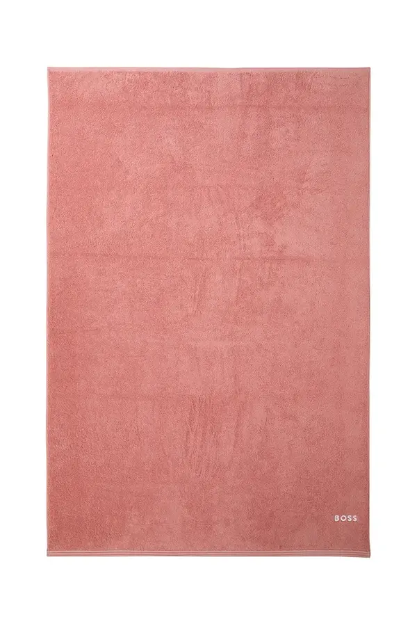 BOSS Velika bombažna brisača BOSS EDGE Blush 100 x 150 cm