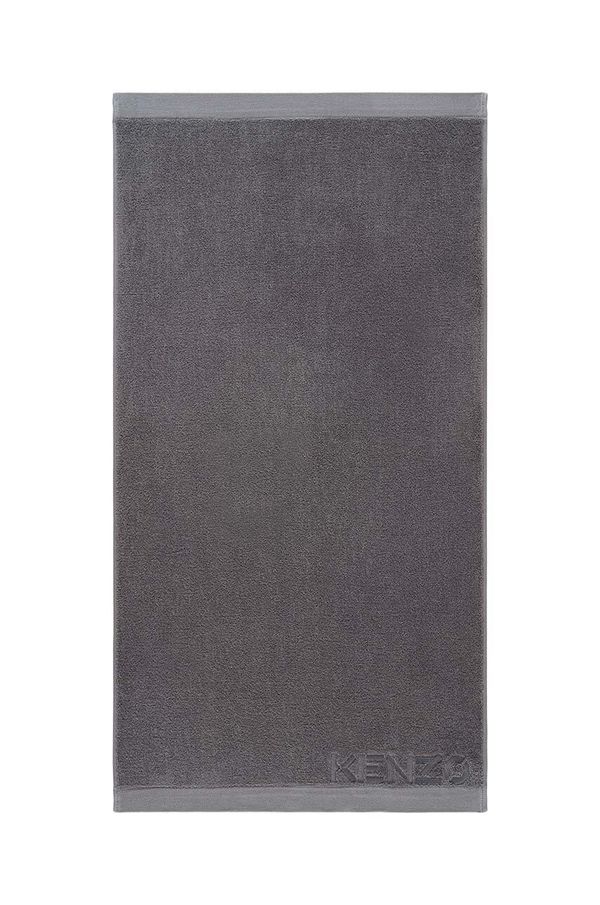 Kenzo Velika bombažna brisača Kenzo Iconic Gris 92x150?cm