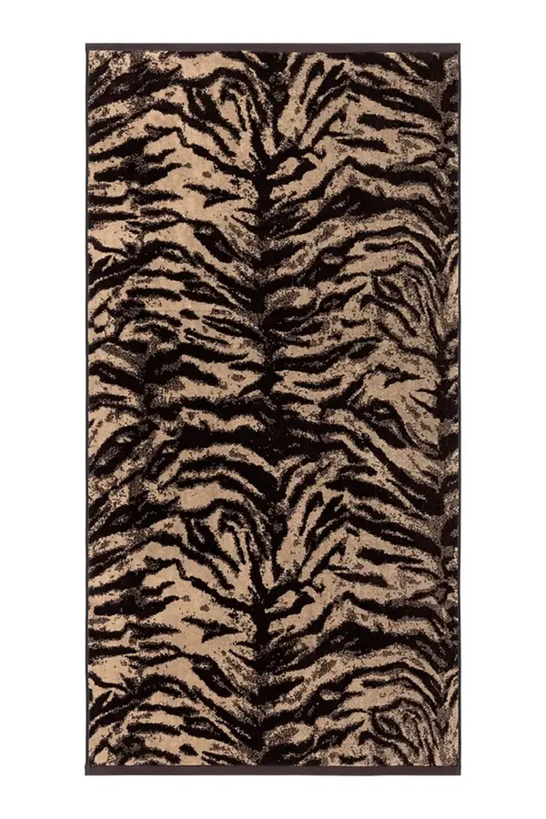 Kenzo Velika bombažna brisača Kenzo KFAUVE Naturel 90 x 150 cm