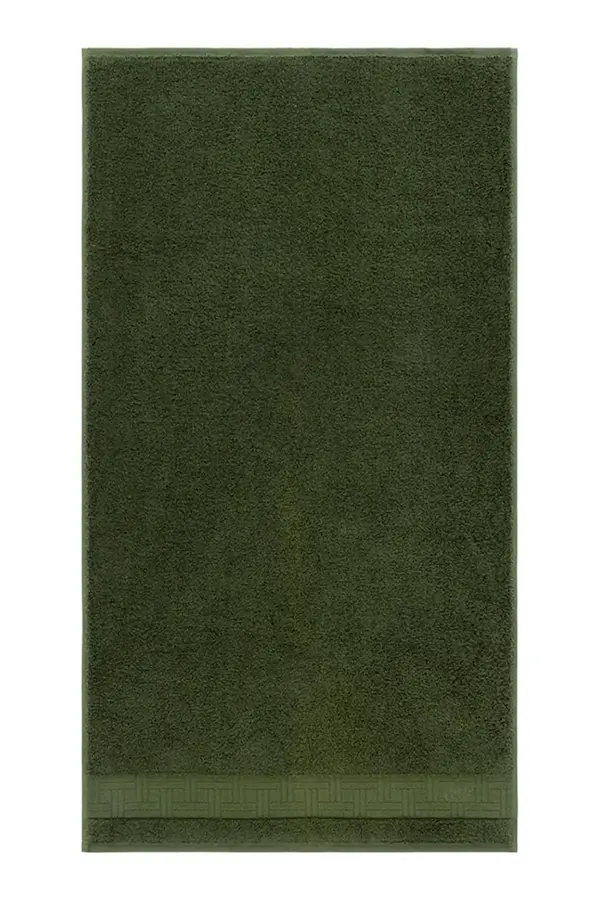 Kenzo Velika bombažna brisača Kenzo KWEAVE Kaki 92 x 150 cm