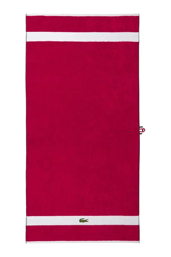 Lacoste Velika bombažna brisača Lacoste LCASUAL Bigarreau 90 x 150 cm