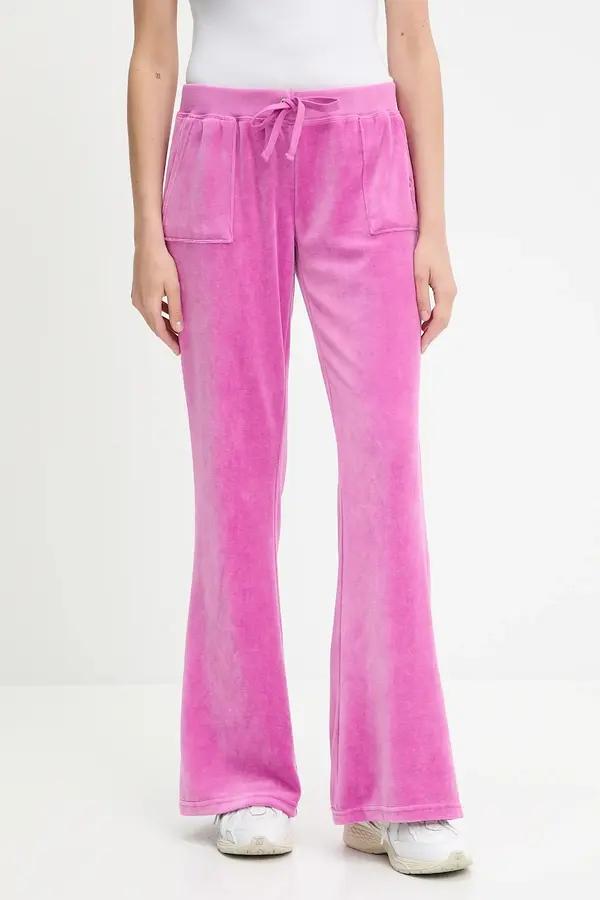 Juicy Couture Velur spodnji del trenirke Juicy Couture CAISA LOW RISE PANT