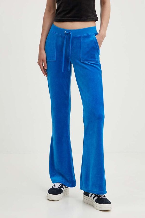 Juicy Couture Velur spodnji del trenirke Juicy Couture CAISA LOW RISE PANT JCSEBJ008