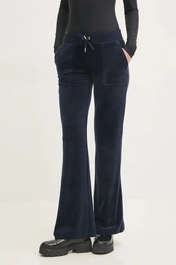 Juicy Couture Velur spodnji del trenirke Juicy Couture LAYLA POCKET LR