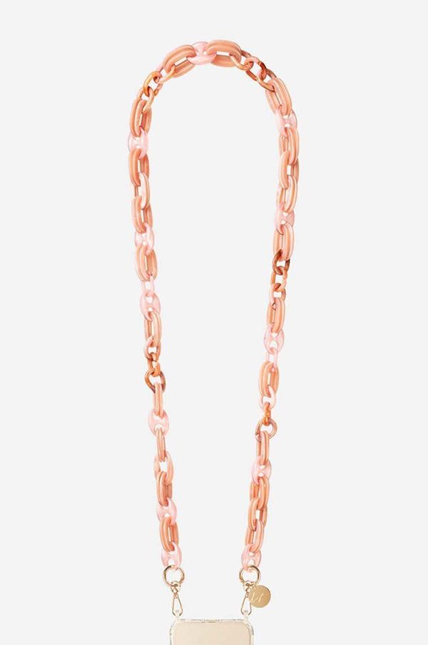 LaCoqueFrançaise Verižica za mobilni telefon LaCoqueFrançaise Ambre Rose 120 cm