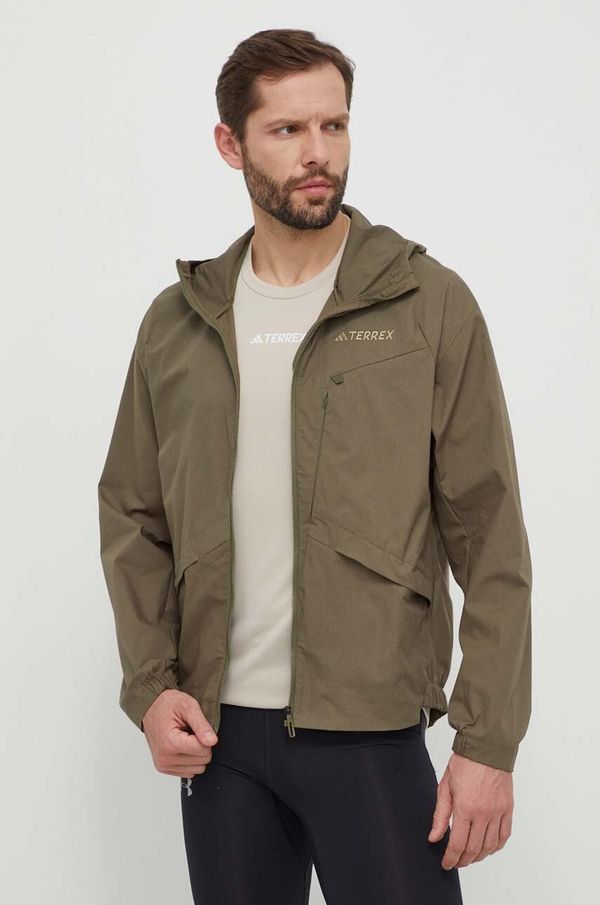 adidas TERREX Vetrovka adidas TERREX Xploric zelena barva, IN4630
