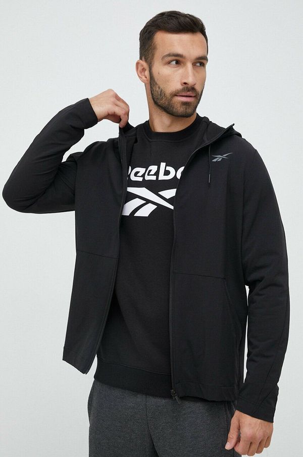 Reebok Vetrovka Reebok Performance črna barva