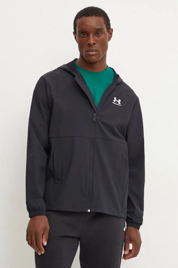 Under Armour Vetrovka Under Armour Vibe Woven Windbreaker črna barva, 1386555