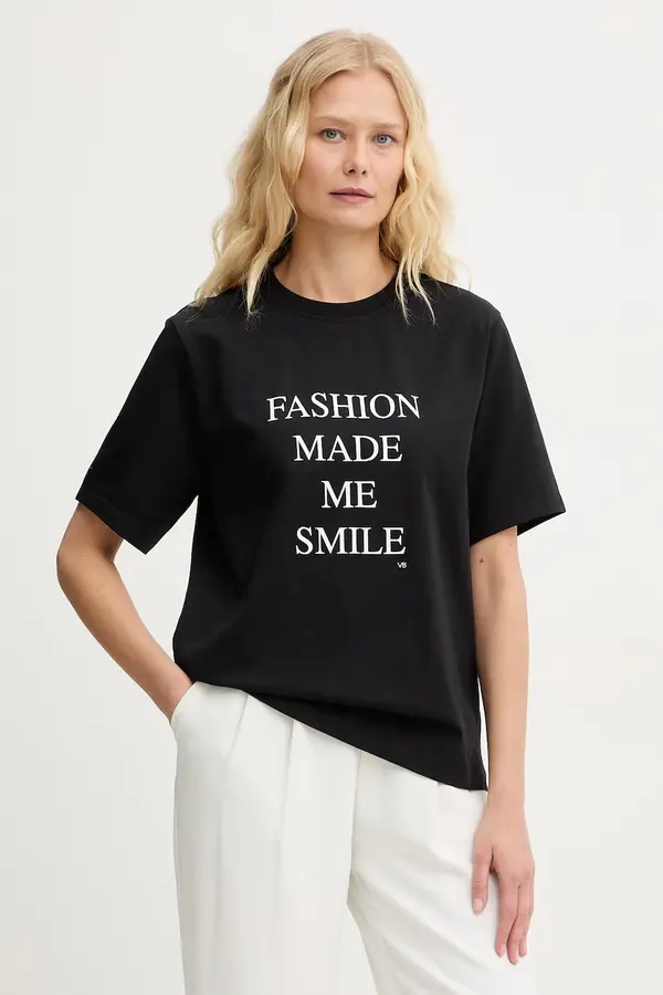 Victoria Beckham Victoria Beckham kratka majica ženska bombažna