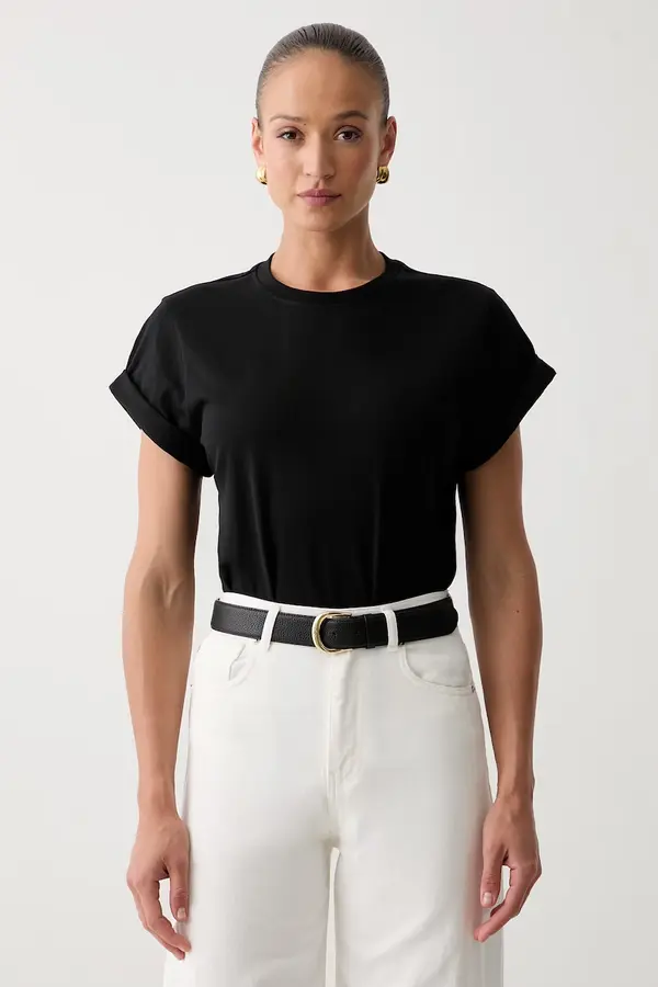 Victoria Beckham Victoria Beckham kratka majica ženska bombažna Tilly