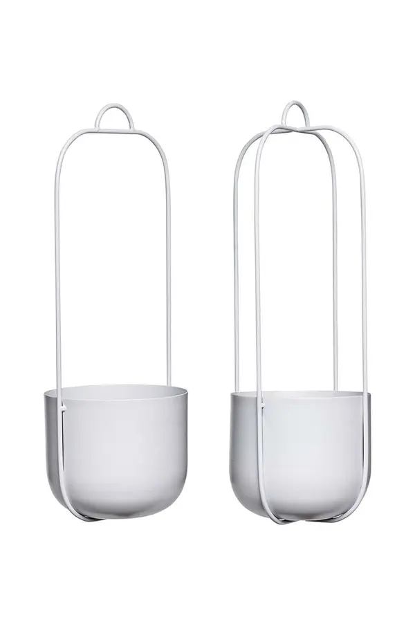Hübsch Viseč cvetlični lonec Hübsch Lotus 16 x 44 cm 2-pack