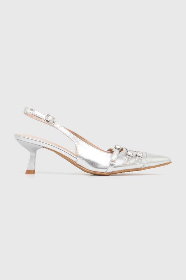 Answear Lab Visoke pete Answear Lab srebrna barva