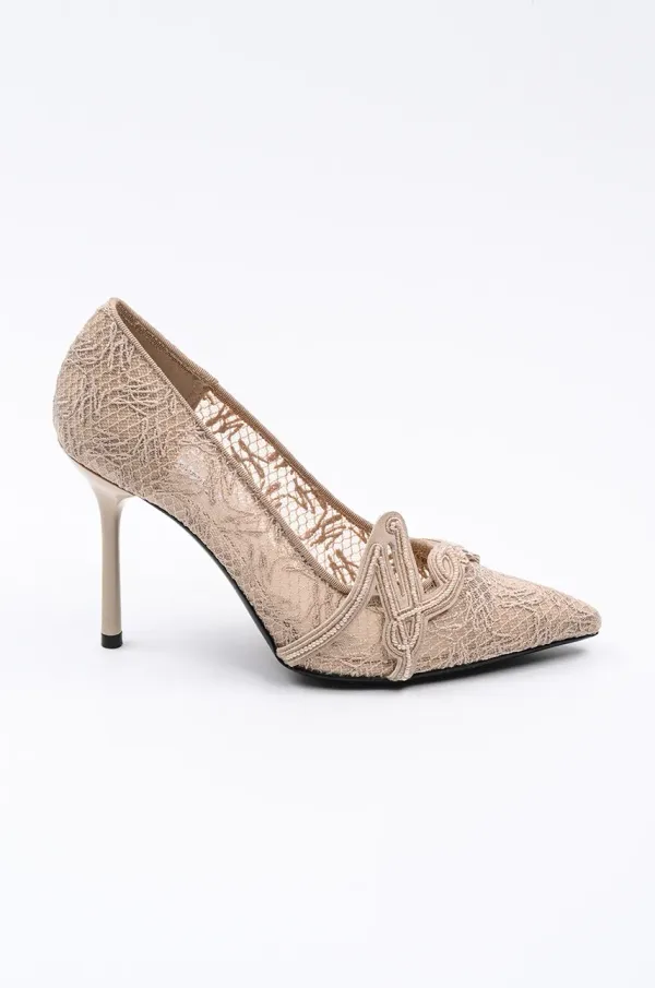 Karl Lagerfeld Visoke pete Karl Lagerfeld SARABANDE bež barva, KL30919S