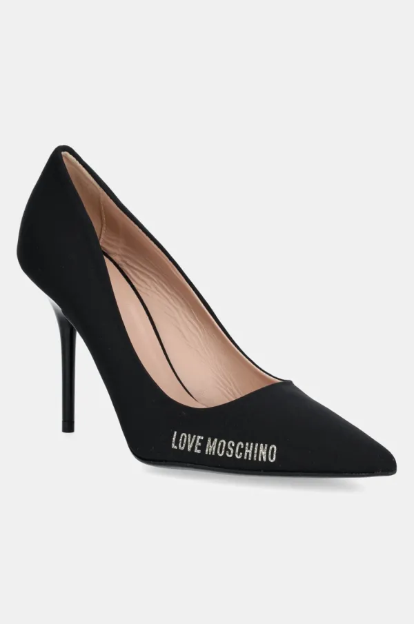 Love Moschino Visoke pete Love Moschino črna barva, JA10059G1MIM0000