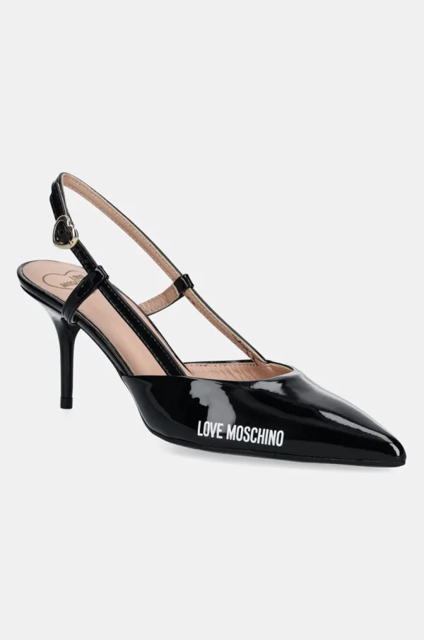 Love Moschino Visoke pete Love Moschino črna barva, JA10627G1MIH0000