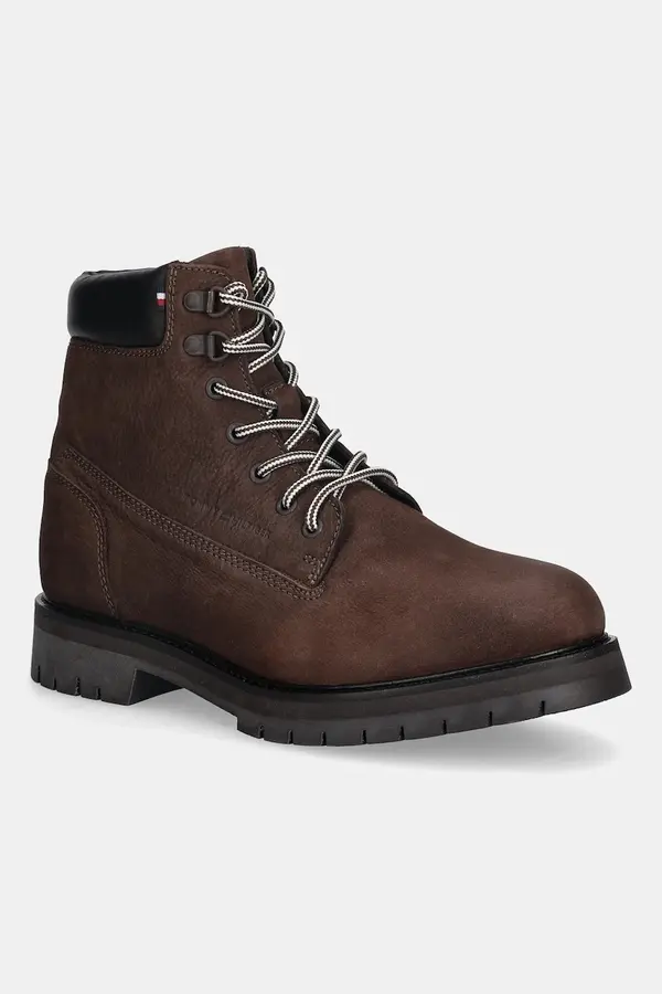Tommy Hilfiger Visoki usnjeni čevlji Tommy Hilfiger FLEX TH OUTDOOR W NBK BOOT