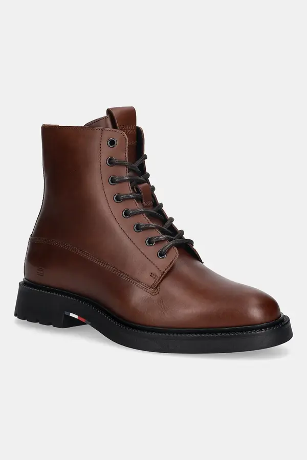 Tommy Hilfiger Visoki usnjeni čevlji Tommy Hilfiger HILFIGER COMFORT LWT LTH BOOT