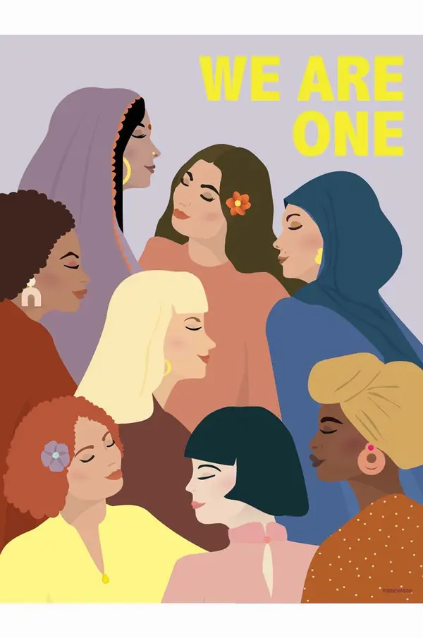 Vissevasse Vissevasse plakat We Are One 50x70 cm