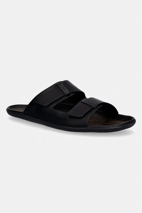 Vivobarefoot Vivobarefoot natikači moški usnjeni SENSUS YIN SLIDE