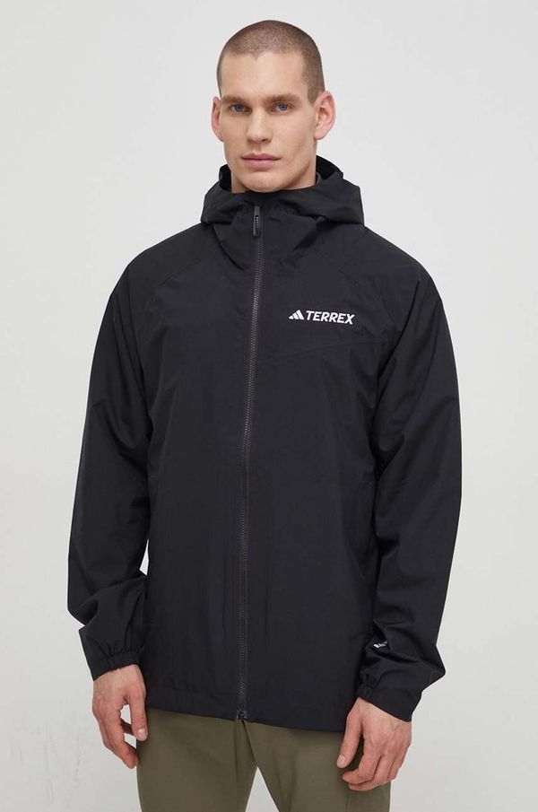 adidas TERREX Vodoodporna jakna adidas TERREX Multi 2L RAIN.RDY moška, črna barva, IP1435