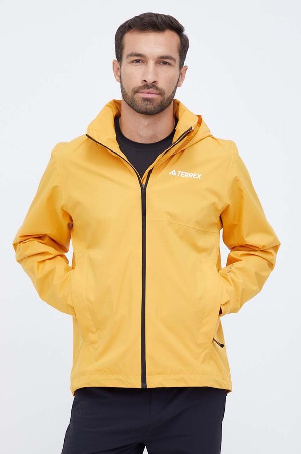adidas TERREX Vodoodporna jakna adidas TERREX Multi RAIN.RDY moška, rumena barva