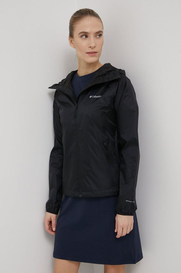 Columbia Vodoodporna jakna Columbia Ulica Jacket ženska, črna barva