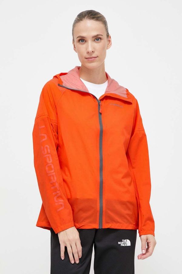 La Sportiva Vodoodporna jakna LA Sportiva Pocketshell ženska, oranžna barva