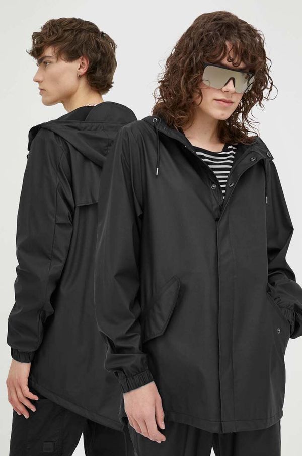 Rains Vodoodporna jakna Rains 18010 Fishtail Jacket črna barva