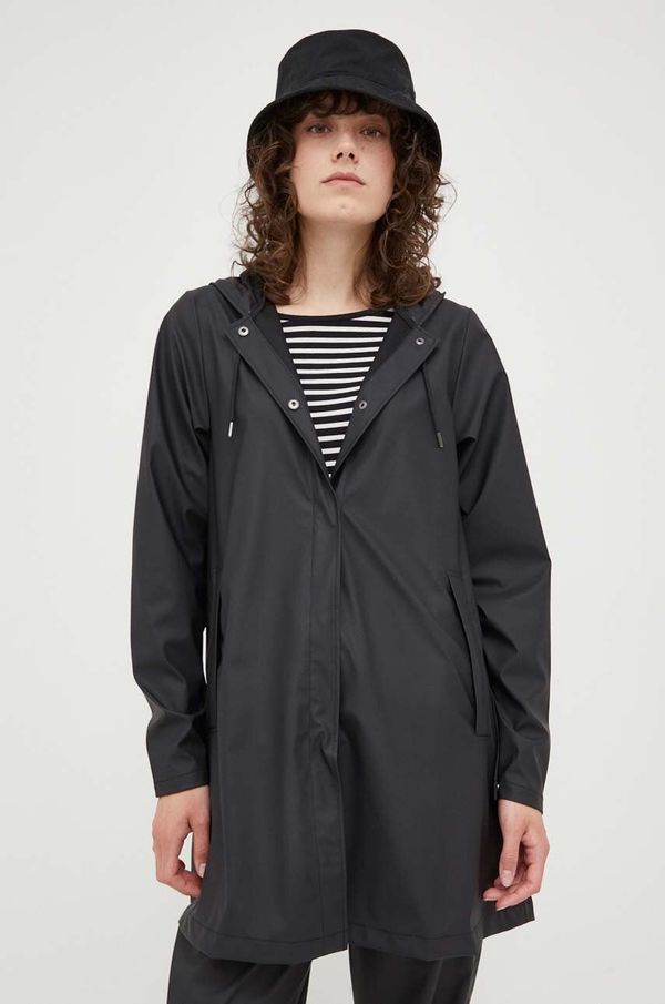 Rains Vodoodporna jakna Rains 18050 A-line W Jacket ženska, črna barva