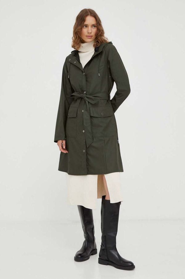 Rains Vodoodporna jakna Rains 18130 Jackets ženska, zelena barva
