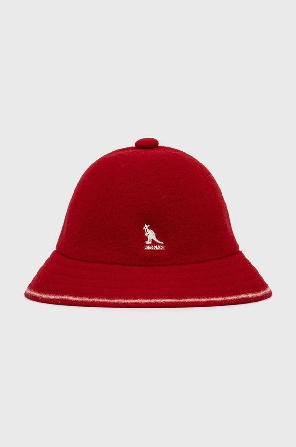Kangol Volnen klobuk Kangol rdeča barva