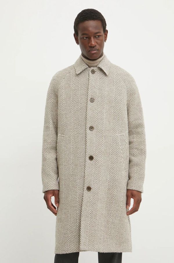 Les Deux Volnen plašč Les Deux bež barva, LDM620087