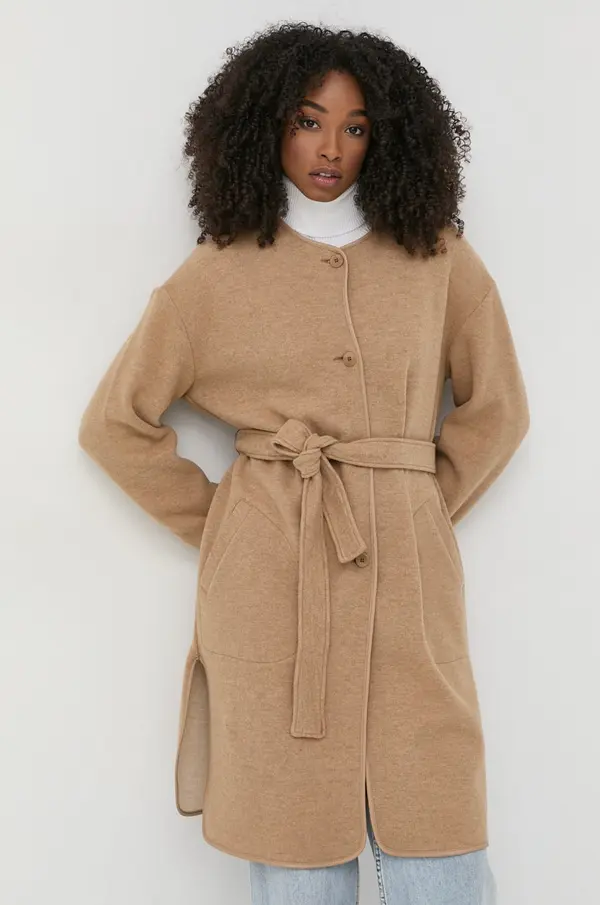 Max Mara Leisure Volnen plašč Max Mara Leisure