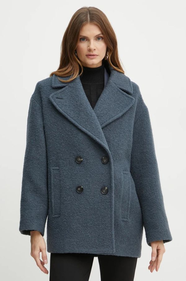 Patrizia Pepe Volnen plašč Patrizia Pepe siva barva, 2O0157 A489