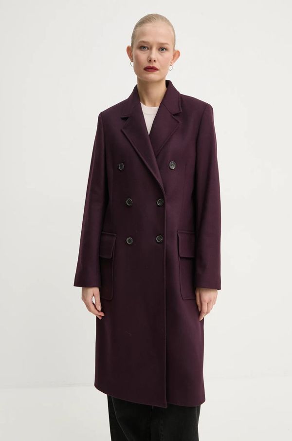 PS Paul Smith Volnen plašč PS Paul Smith vijolična barva, W2R.240C.N21059