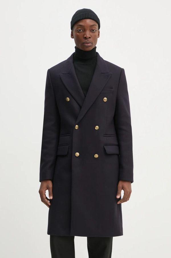 The Kooples Volnen plašč The Kooples mornarsko modra barva, HMAN29007K
