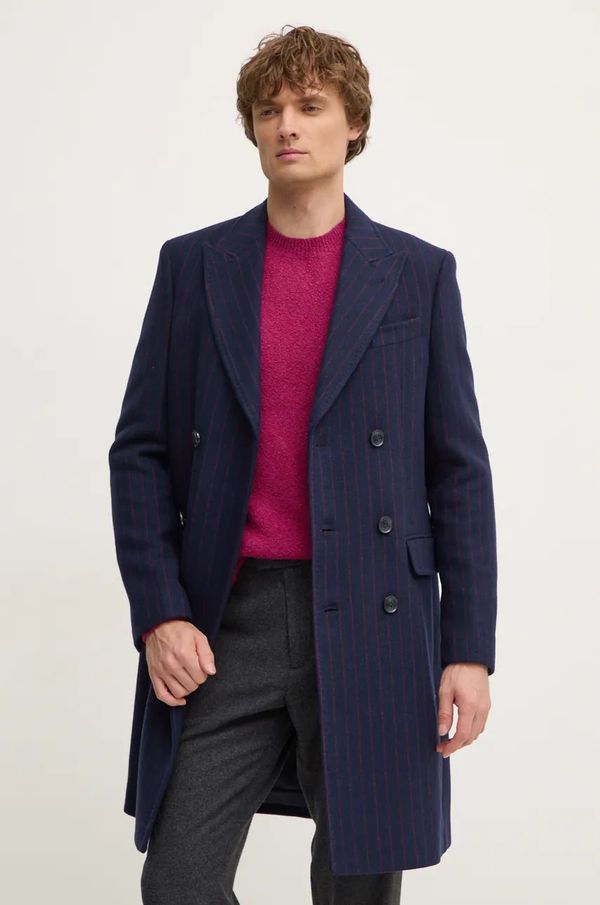 United Colors of Benetton Volnen plašč United Colors of Benetton mornarsko modra barva, 2U44UN05S