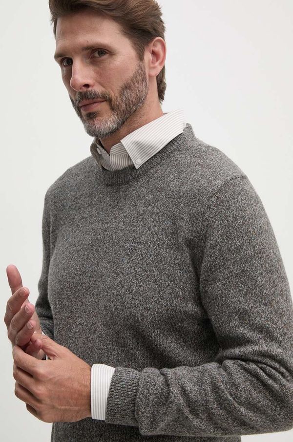 Barbour Volnen pulover Barbour moški, siva barva