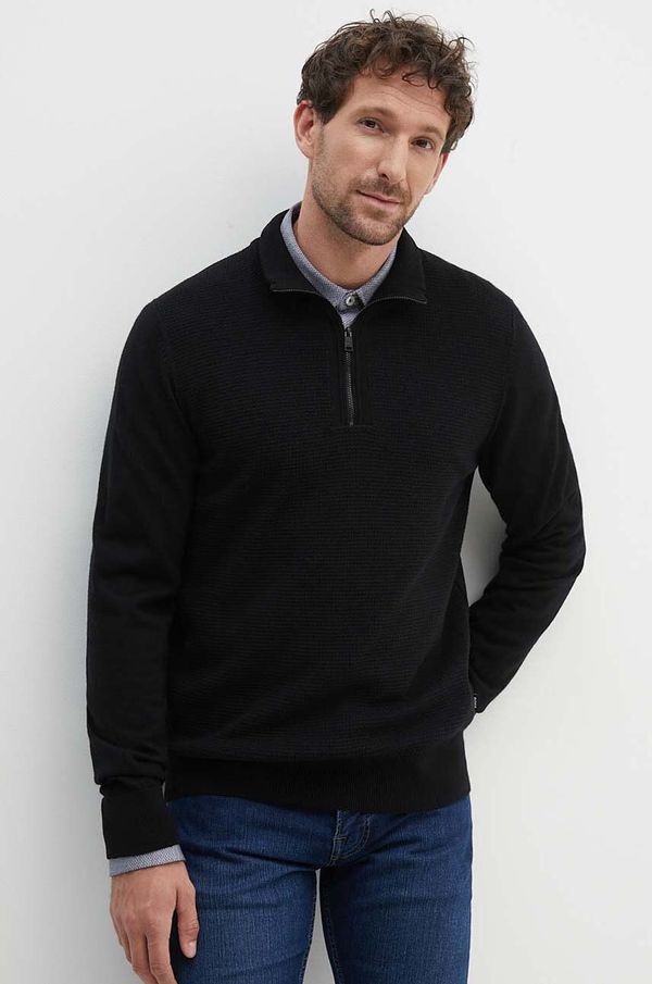 Boss Volnen pulover BOSS moški, črna barva, 50519590