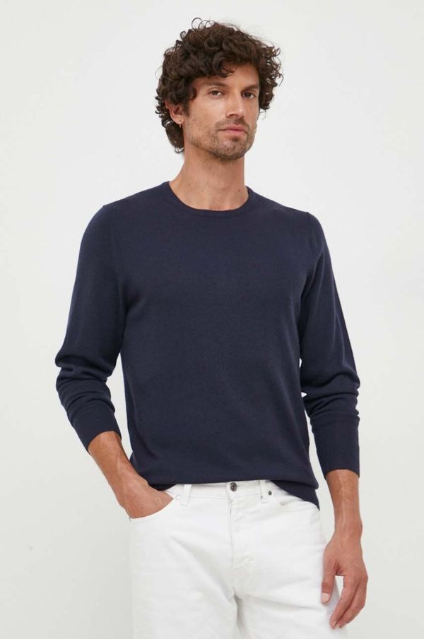 Calvin Klein Volnen pulover Calvin Klein moški, mornarsko modra barva