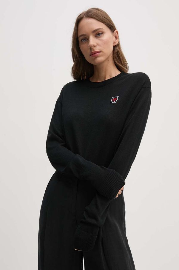 DKNY Volnen pulover Dkny ženski, črna barva, D2E4A116