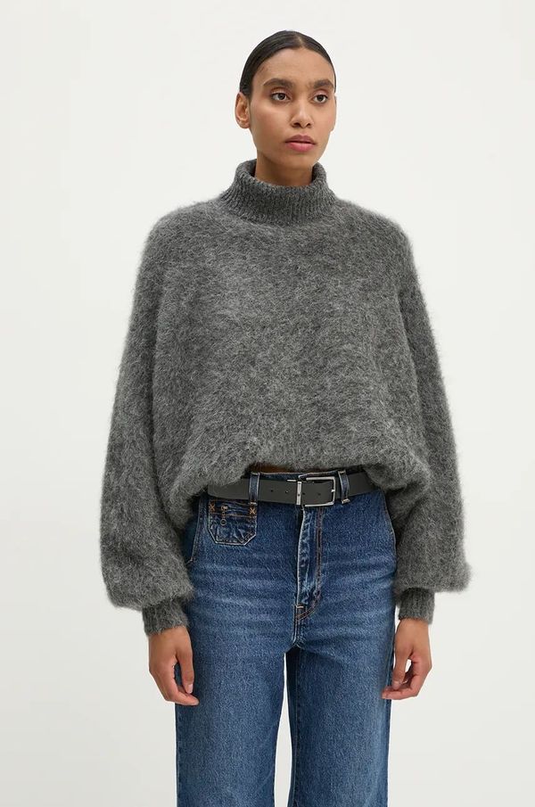 Gestuz Volnen pulover Gestuz ženski, siva barva, 10909425